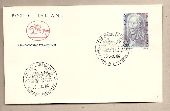 29788 - Italia - busta FDC con serie completa: 250 anniversario della morte di Giovan Battista Pergolesi