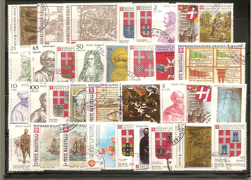 29959 - SMOM - lotto di francobolli usati: Alto valore di catalogo!!!!!