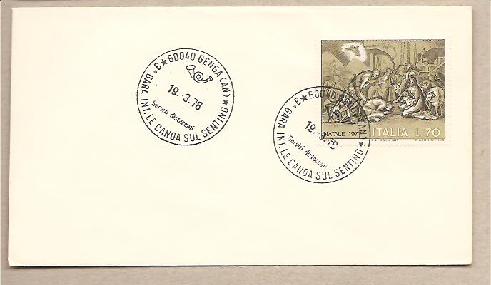 30698 - Italia - busta con annullo speciale: Genga - gara int.le canoa sul Sentino - 1978