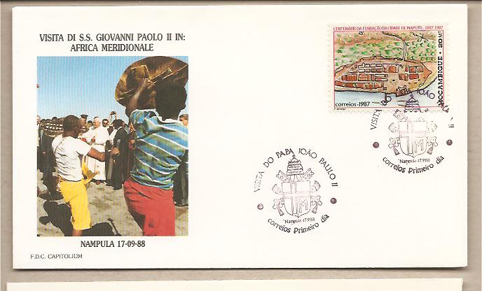 30995 - Mozambico - busta con annullo speciale: Visita di S.S. Giovanni Paolo II - 1988
