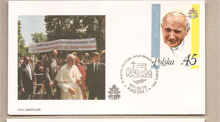 31017 - Polonia - busta con annullo speciale: Visita di S,S. Giovanni Paolo II - 1991