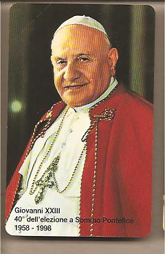 31443 - Vaticano - carta telefonica nuova da  5.000: 40 dell elezione Di Giovanni XXIII