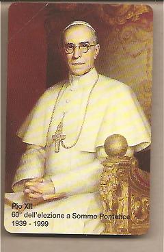 31444 - Vaticano - carta telefonica nuova da  5.000: 60 dell elezione di Pio XII