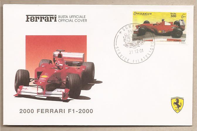 31776 - Somalia - busta FDC con annullo speciale: Ferrari F1 2000