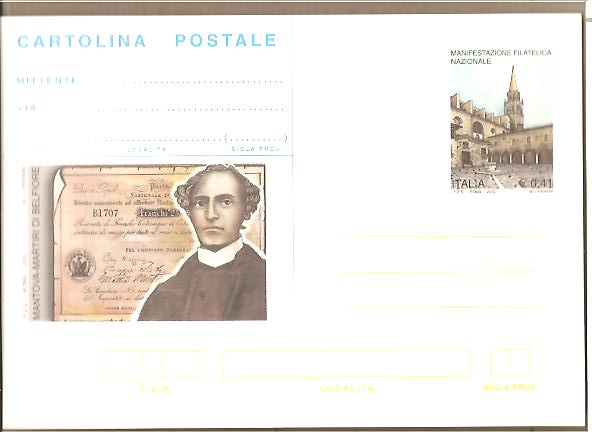 31850 - Italia - cartolina postale nuova: Martiri di Belfiore - 2002