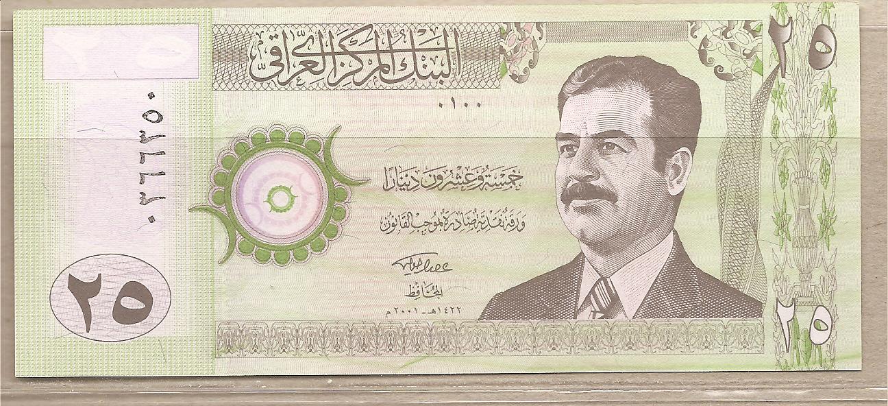 33209 - Iraq - banconota non circolata da 25 Dinari