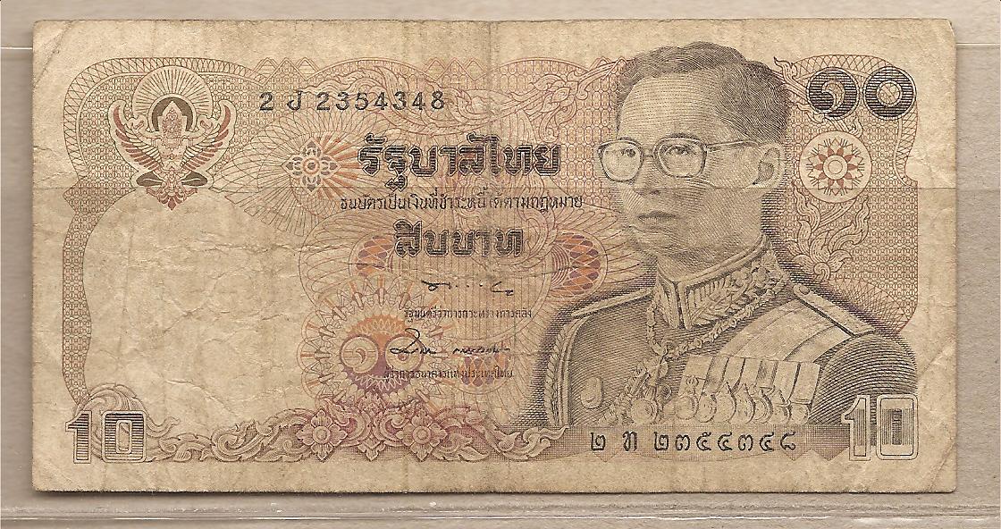 35125 - Thailandia - banconota circolata da 10 Baht