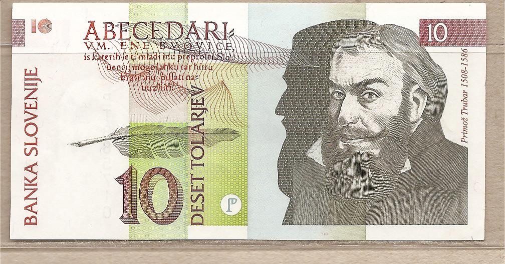 35143 - Slovenia - banconota non cicolata da 10 Talleri - 1992