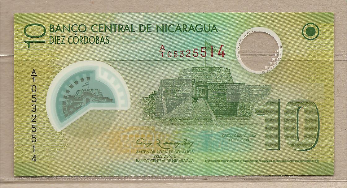 35208 - Nicaragua - banconota non circolata da 10 Cordoba - 2007