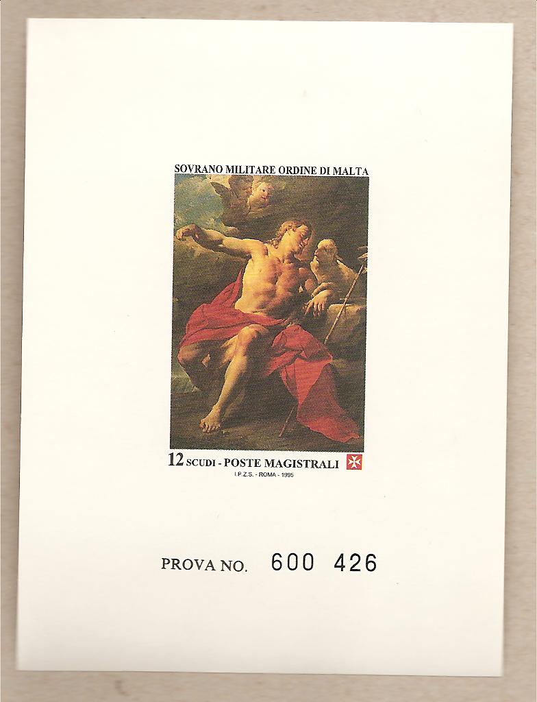 36862 - SMOM - Prova di stampa serie 481 - 1995 - San Giovanni Battista