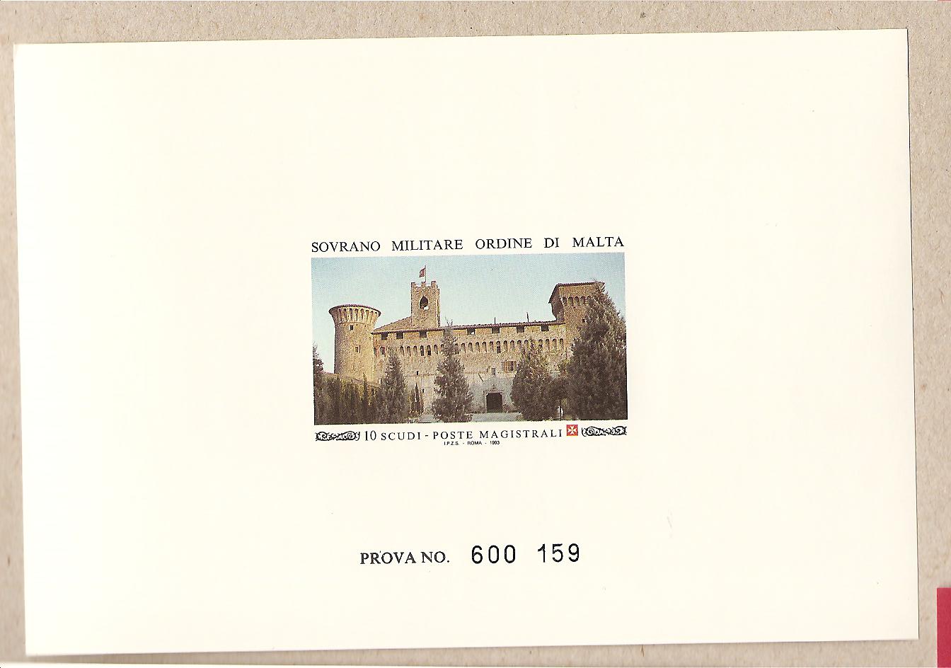 36903 - SMOM - Prova di stampa serie 438 - 1993 - Residenze dell Ordine