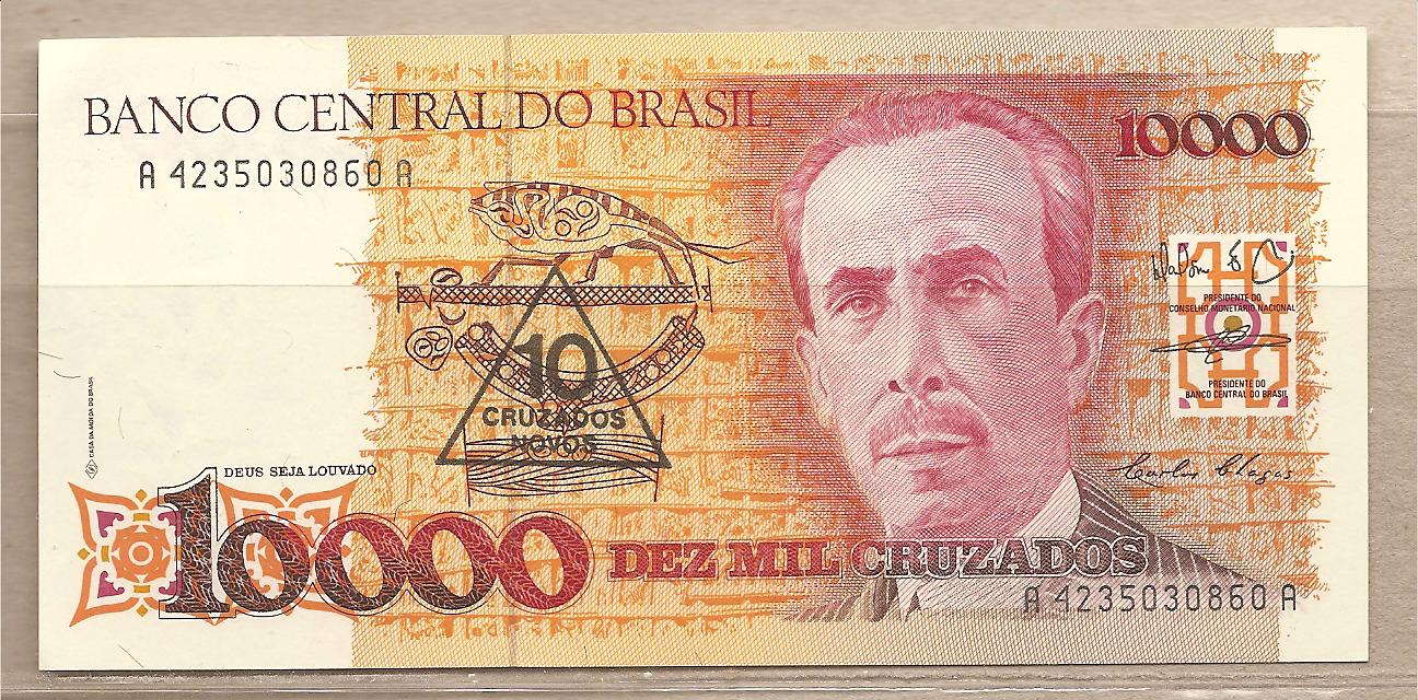 36941 - Brasile - banconota non circolata da 10 Nuovi Cruzado