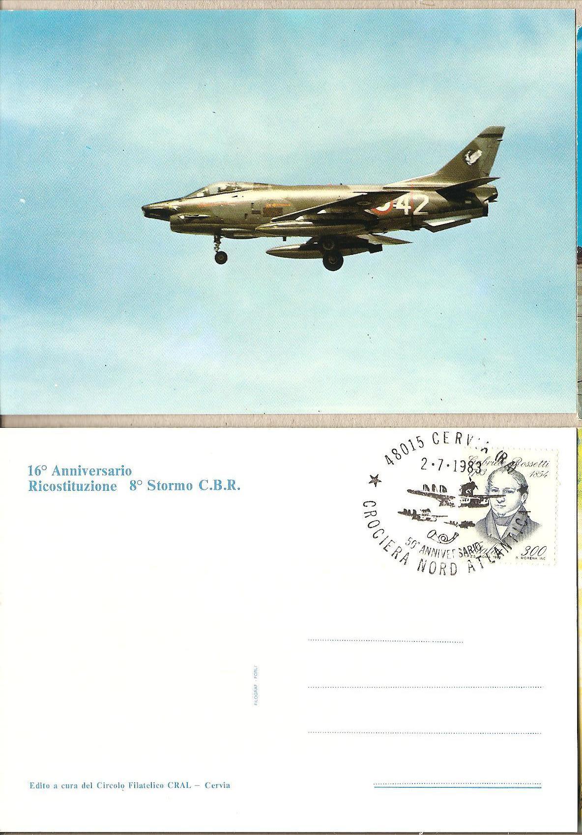 37115 - Italia - cartolina con annullo speciale - 50 anniversario crociera Nord Atlantica - 1983 - Cervia (RA)