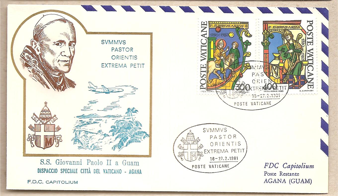 37286 - Vaticano - busta con annullo speciale: Viaggio di S.S. Giovanni Paolo II a Guam - 1981 - viaggiata