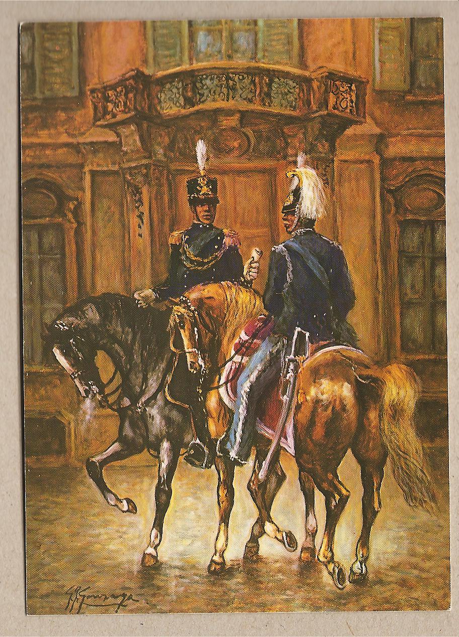 37544 - Italia - cartolina nuova: Ufficiali di Stato Maggiore a Palazzo Cusani - Comando 3 Corpo d Armata