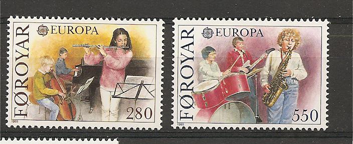 38960 - Far Oer - serie completa nuova: Europa CEPT - 1985