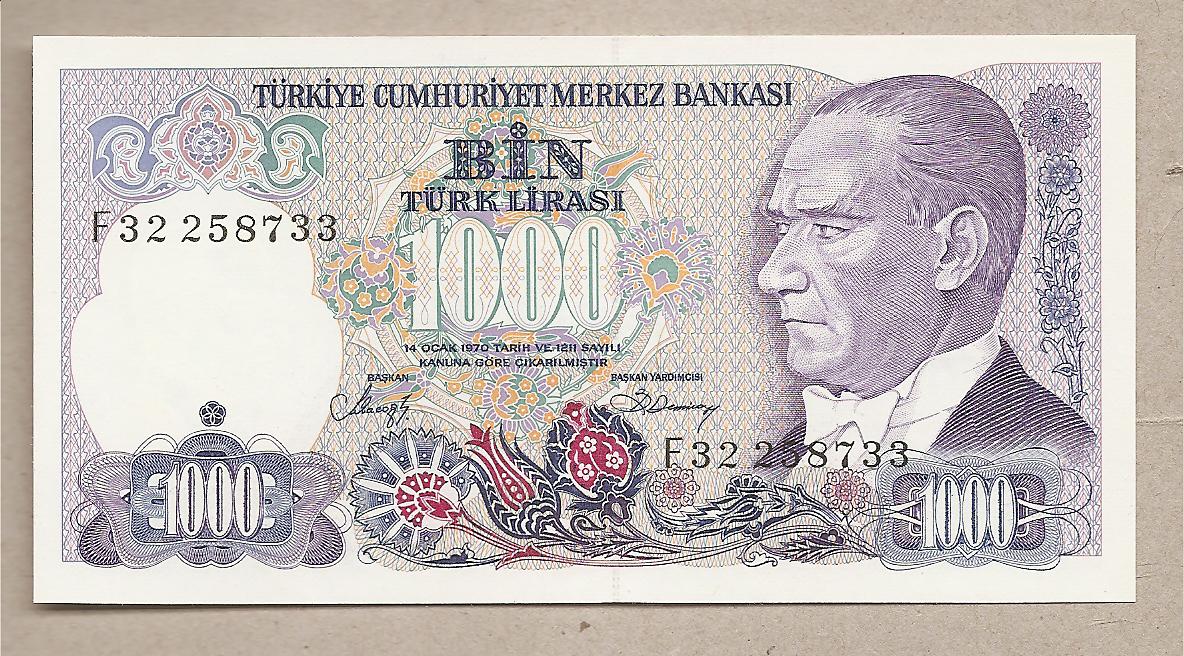 39148 - Turchia - banconota non circolata da 1000 Lire