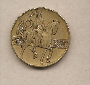 39241 - Rep. Ceca - moneta circolata da 20 Corone - 1998