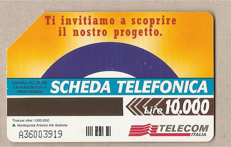 39304 - Italia - scheda telefonica usata da  10.000 - Progetto Qualit Telecom