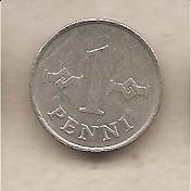 39396 - Finlandia - moneta circolata da 1 Penni - 1975