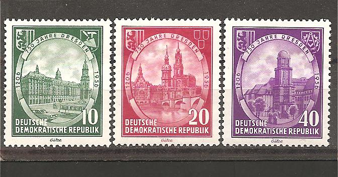 39519 - DDR - serie completa nuova linguellata: Michel n524/6 - 1956 * G