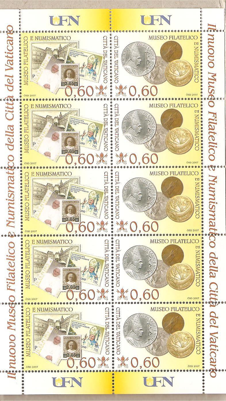 39614 - Vaticano - minifoglio nuovo: Museo filatelico e numismatico della Citt del Vaticano - 2009