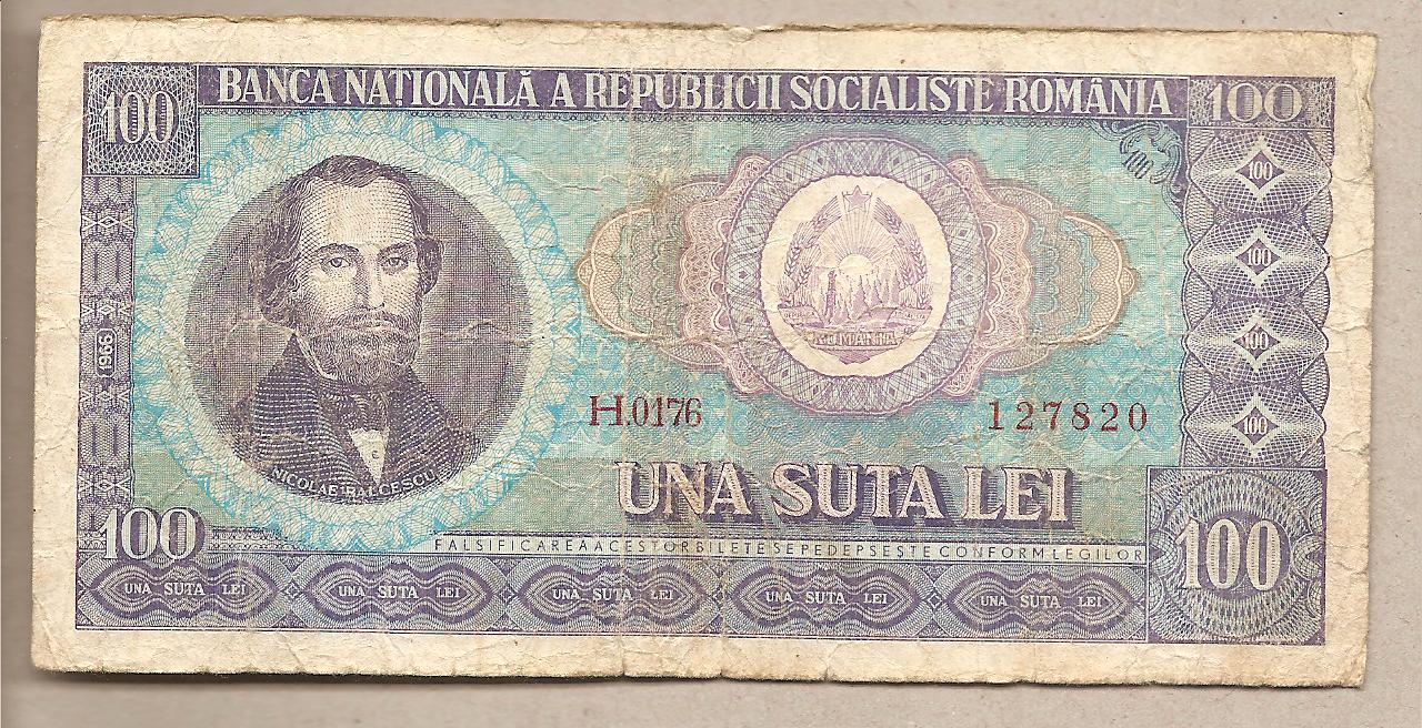 40015 - Romania - banconota circolata da 100 Lei