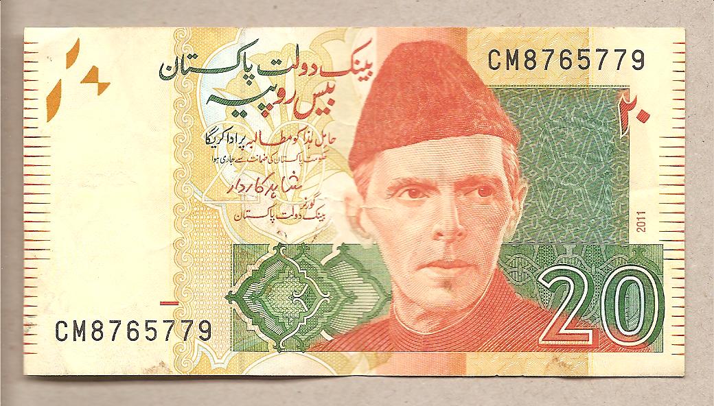 40206 - Pakistan - banconota circolata da 20 Rupie - 2011