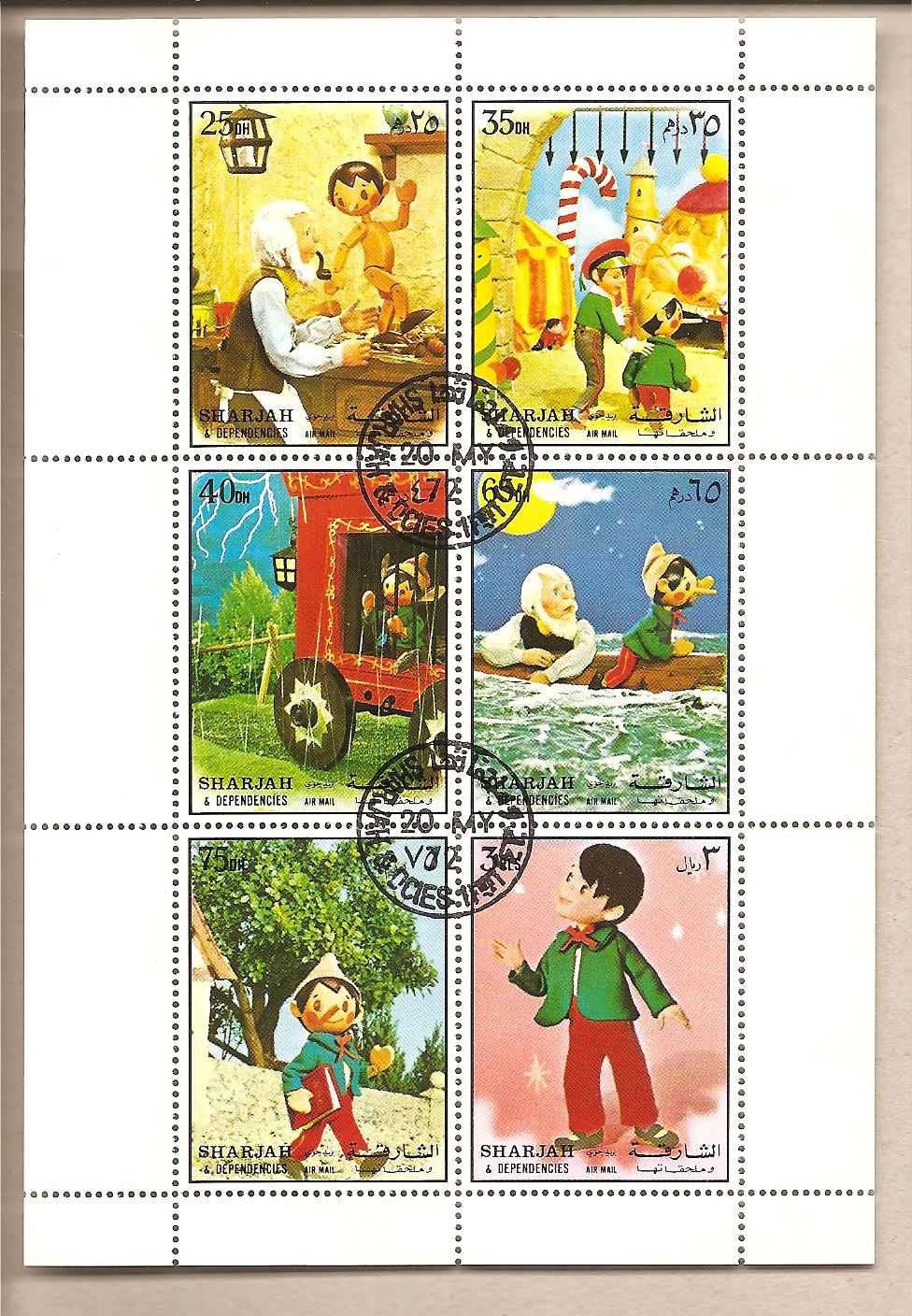 40354 - Sharjah - foglietto FDC: Pinocchio