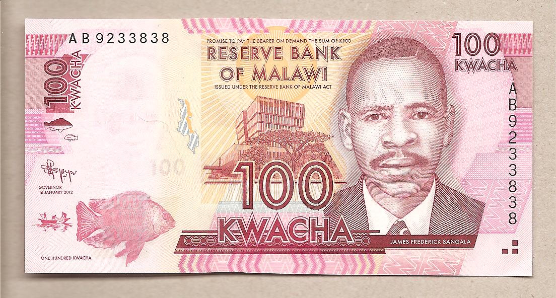 40445 - Malawi - banconota non circolata da 100 Kwacha - 2012