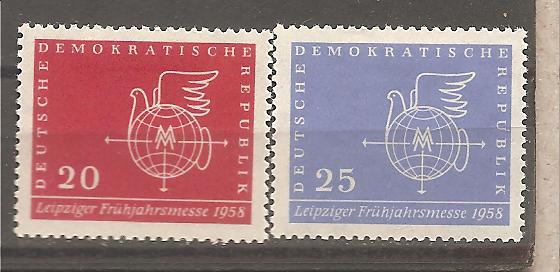 40823 - DDR - serie completa nuova linguellata: Michel n 618/9 - 1958 * G
