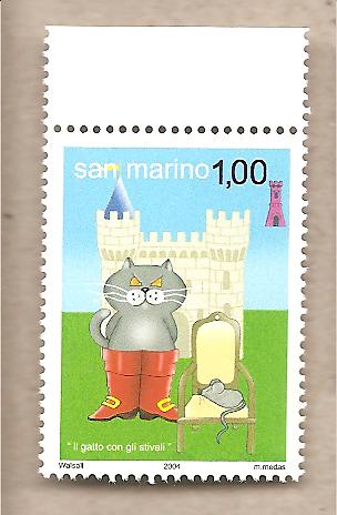 40848 - San Marino - f.bollo nuovo: Il Gatto con gli Stivali - 2004