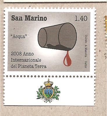 40851 - San Marino - f.bollo nuovo: Anno Internazionale del pianeta Terra: L acqua - 2008