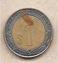 41227 - Messico - moneta circolata da 1 Peso - 2008