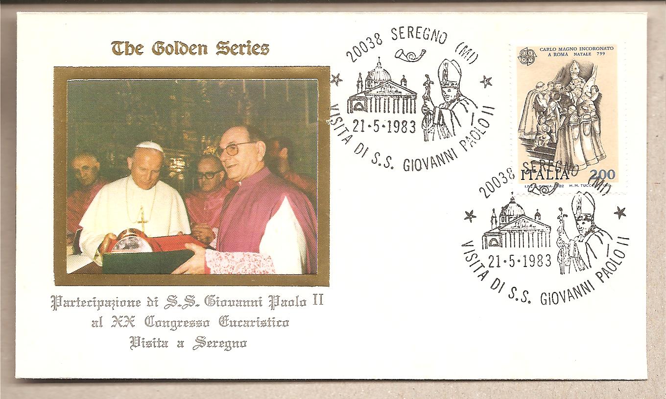41326 - Italia - busta con annullo speciale: Visita di S.S. Giovanni Paolo II a Seregno (MI) - 1983