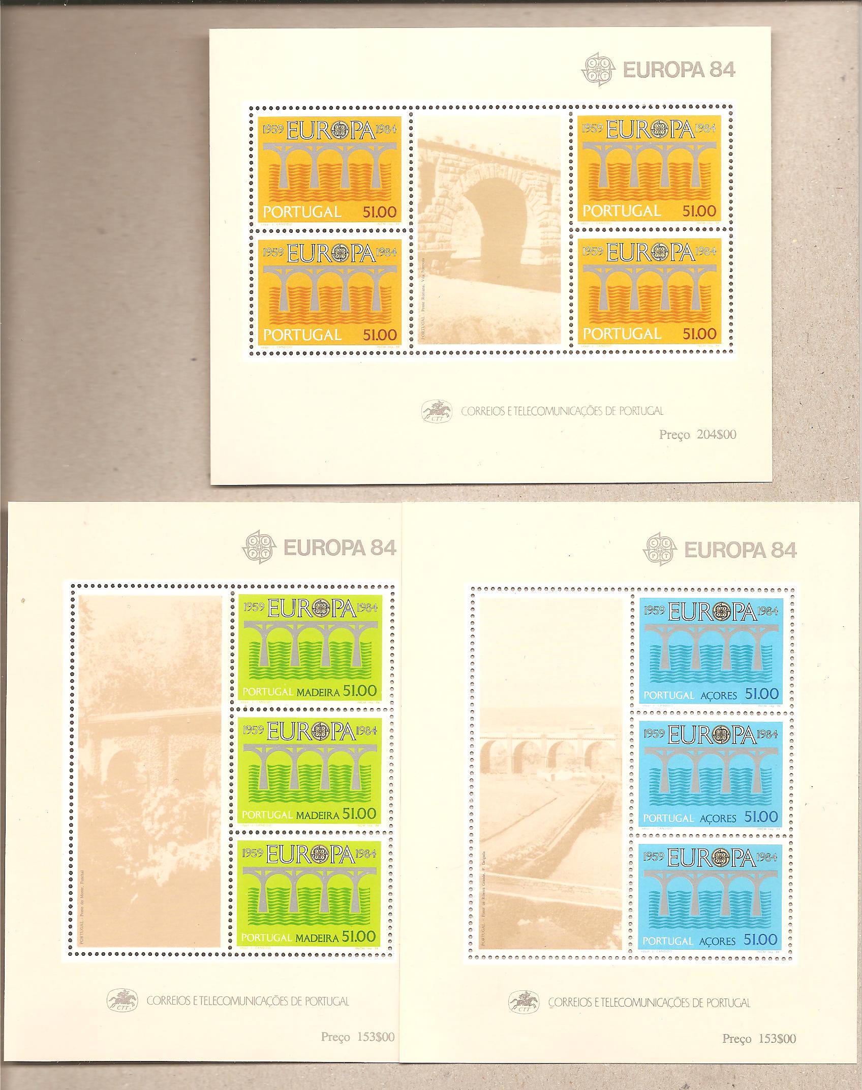41459 - Portogallo, Azzore, Madera - foglietti nuovi: Europa 1984