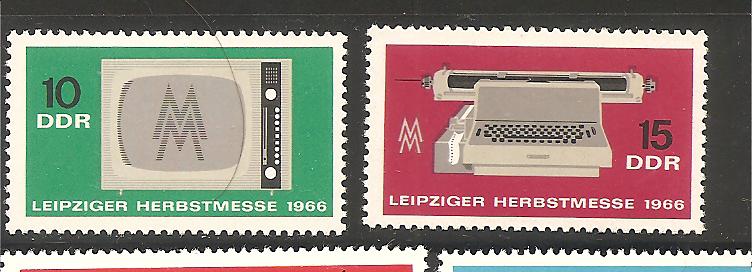 41599 - DDR - serie completa nuova linguellata: Michel n 1204/5 - 1966