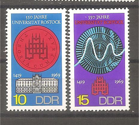 41613 - DDR - serie completa nuova linguellata: Michel n 1519/20 - 1969