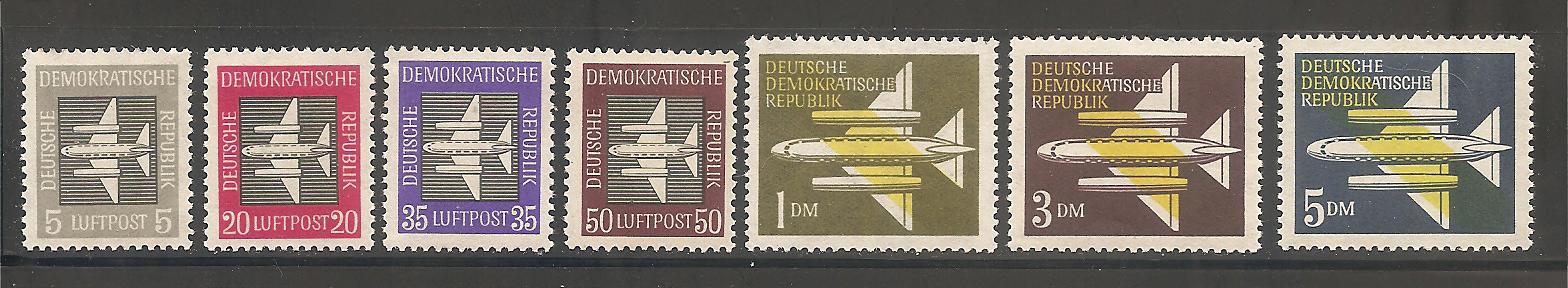 41615 - DDR - serie completa nuova linguellata: Michel n 609/615 - 1957