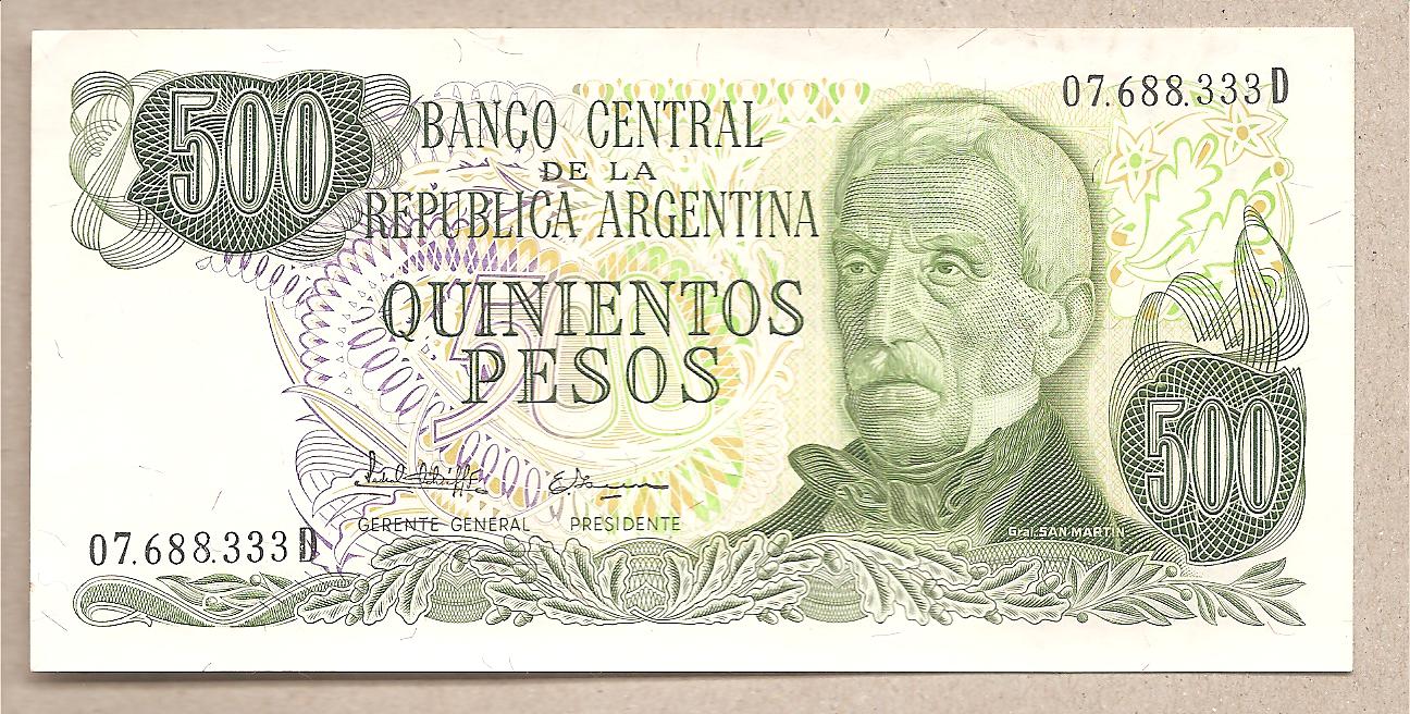 41783 - Argentina - banconota non circolata FdS da 500 Pesos - 1982