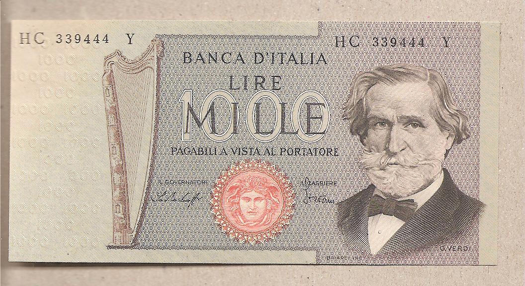 41897 - Italia - banconota non circolata FdS da 1000 Lire  Verdi Secondo Tipo  - 1977