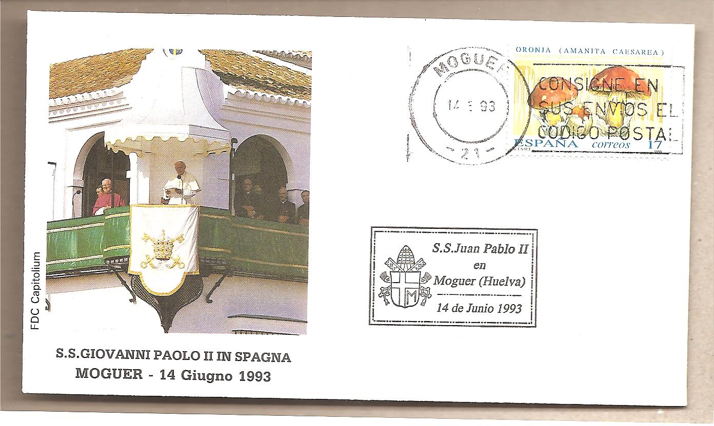 42474 - Spagna - busta con annullo speciale: Visita di S.S. Giovanni Paolo II - 1993