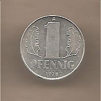 42511 - DDR - moneta circolata da 1 Pfennig - 1975 Large Design