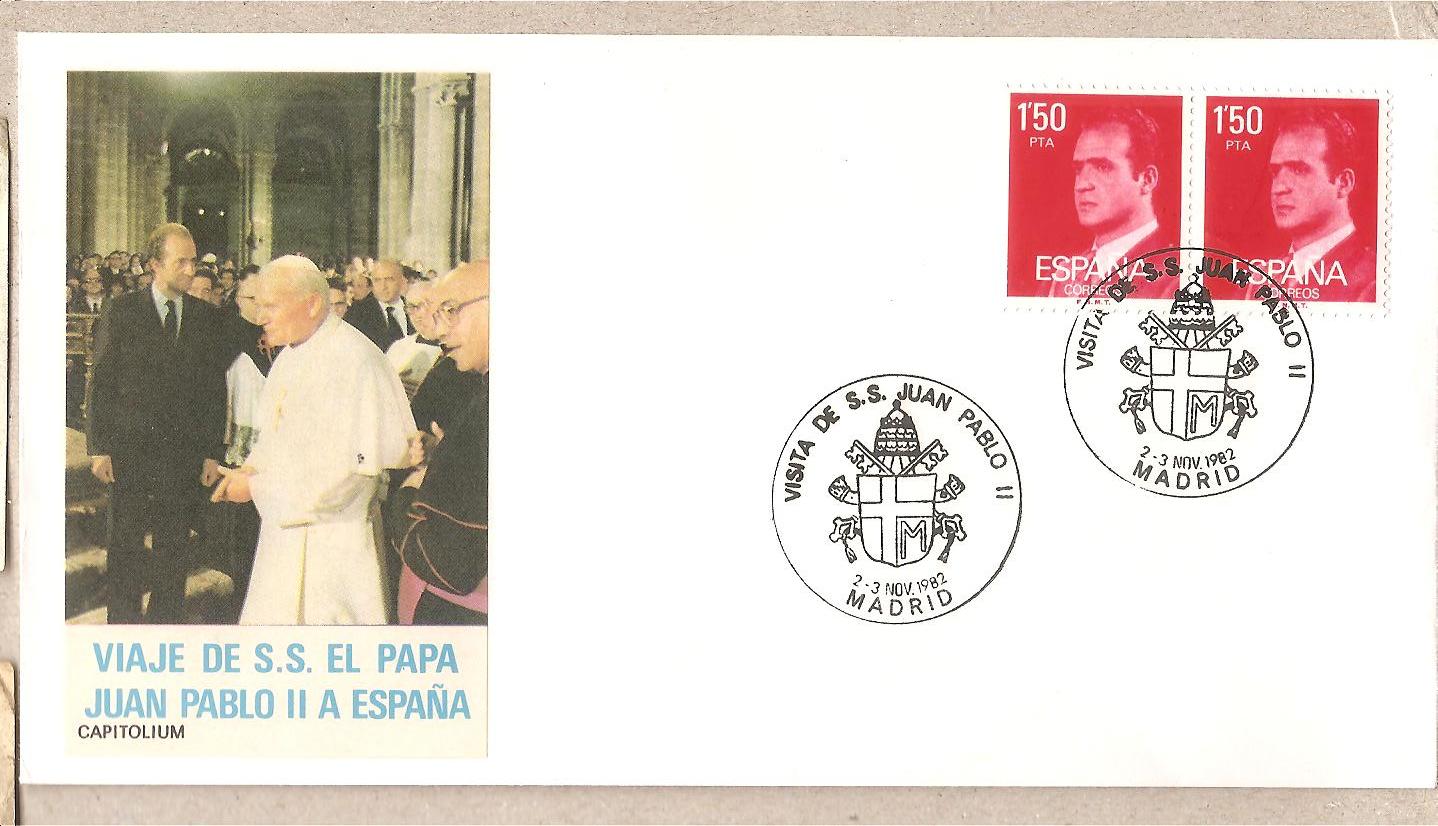 42561 - Spagna - busta con annullo speciale: Visita di S.S. Giovanni Paolo II - 1982