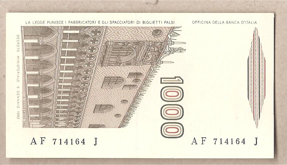 42600 - Italia - banconota non circolata FdS da 1000 £   Marco Polo  Lettera F - 1988