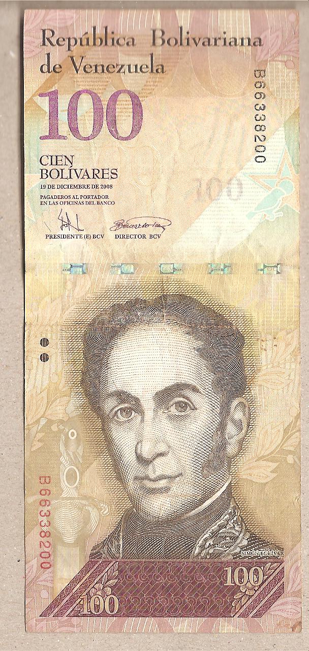 42705 - Venezuela - banconota circolata da 100 Bolivares P-93c - 2008