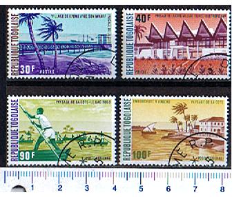 43164 - TOGO	1974-3024  Turismo, Paesaggi della costa - 4 valori serie completa timbrata - Yvert n 805/6+A222/3