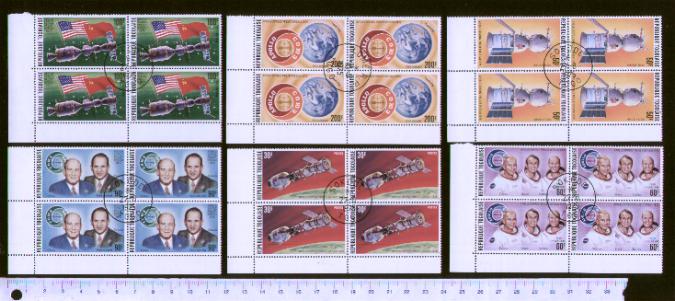 43204 - TOGO	1975-3558  Missione congiunta Apollo-Soyuz - 6 valori serie completa timbrata Yvert n 850+A259/63