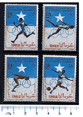 43253 - SOMALIA	1964-1246  Giochi Olimpici di Tokyo - 4	valori serie completa nuova - Yvert n 33/4+A28/29