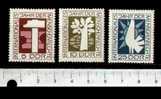 44262 - D.D.R.	1968-Yvert 1065-67 *  Anno Internazionale dei Diritti dell Uomo - 3 valori serie completa nuova senza colla